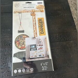 Re design by Prima transfer “Under Construction “ NEW